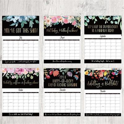 Ежемесячный просмотр Лайоу Декабрь Конец месяца Бизнес-брендовые пользовательские календари для брендинга