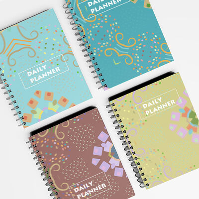 Спиральный блокнот в твердой обложке с элегантным дизайном, подходящий для заметок на совещаниях и личного дневника