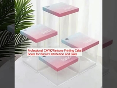 Профессиональные печатные коробки для тортов CMYK/Pantone для распространения и продаж печенья