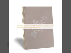 Стандартный пользовательский блокнот с винтовой связкой - ваш лучший компаньон для записи.