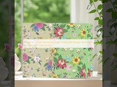 Элегантный пользовательский ноутбук с рельефной техникой дизайна и элегантным стилем