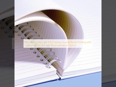 Персонализируйте печать вашего журнала размером 5,8 x 8,3 дюйма с помощью пользовательского оформления обложки и опции персонализации