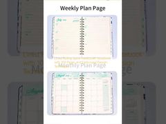 Спиральная тетрадь в линейку с твердой обложкой, 100 страниц и тиснением