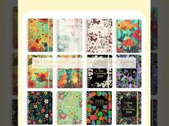 Черная обложка художественный журнальный блокнот для деловых специалистов