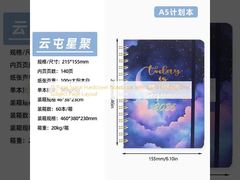 Спиральный блокнот в твердой обложке на 15 страниц со спиральным переплетом, однопредметная компоновка страниц