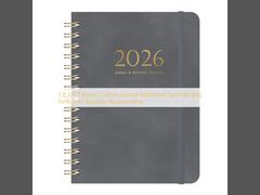 Спиральный блокнот-журнал на заказ 5.8 x 8.3 дюйма, идеально подходящий для деловых нужд