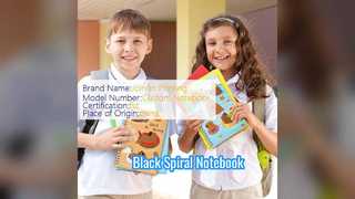 Черный спиральный блокнот в прочном твердом переплете для профессионалов