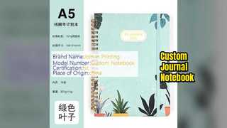 Изготовленный на заказ журнальный блокнот с белыми страницами, элегантный дизайн